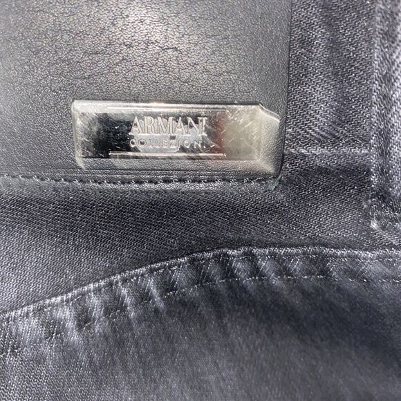 ARMANI COLLEZIONI MEN’S Black P99 REGULAR FIT STRAIGHT LEG JEANS SIZE 30 C247 - Picture 9 of 10